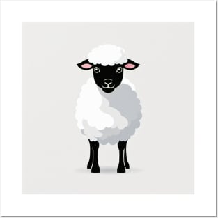 Minimalistic Ewe Posters and Art